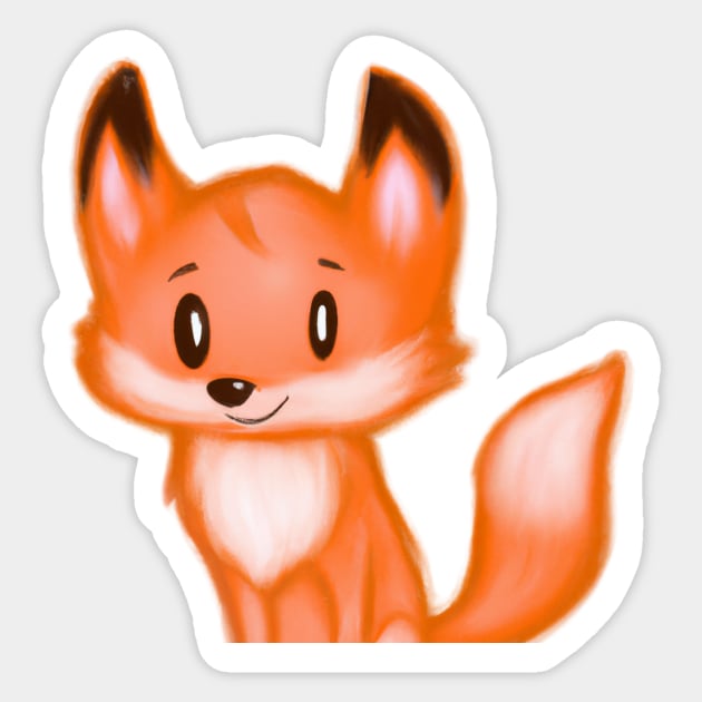 Cute Fox Drawing Sticker by Play Zoo